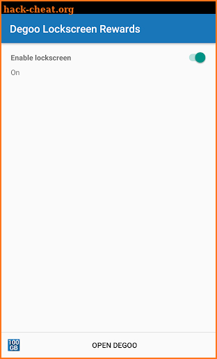 Degoo Lockscreen Cloud Storage Rewards screenshot