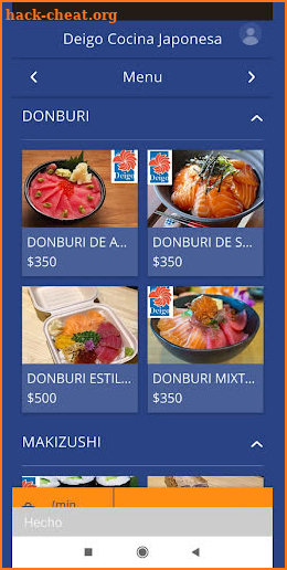 Deigo Cocina Japonesa screenshot