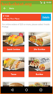 Del Taco screenshot