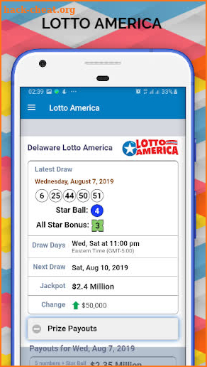 Delaware Lottery Results & KENO ONLINE CHECKER screenshot