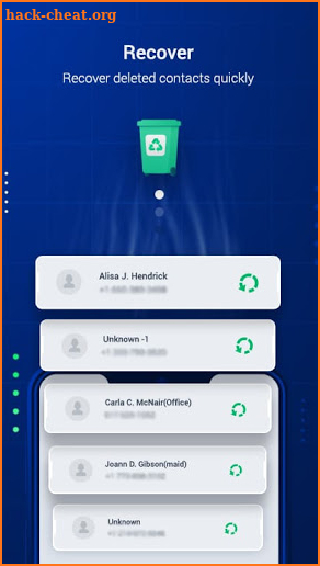Deleted Contact Recovery App screenshot