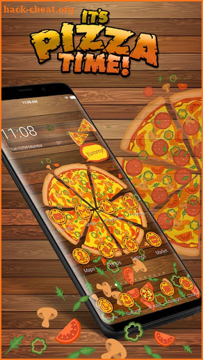 Delicious Pizza Gravity Theme screenshot