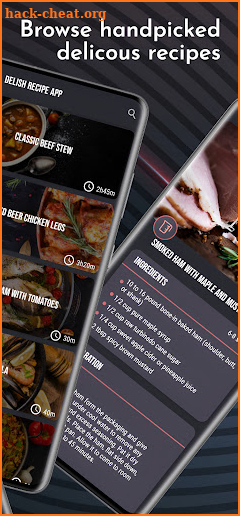 Delish recipe app screenshot