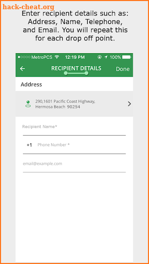 Delivery Plus Client App screenshot