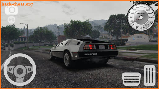 Delorean Car Driving City traffic Parking School screenshot