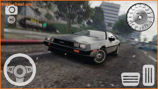 Delorean Car Driving City traffic Parking School screenshot