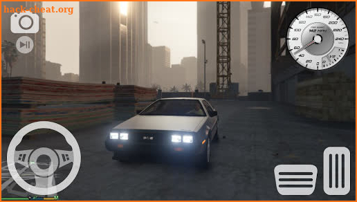 Delorean Car Driving City traffic Parking School screenshot