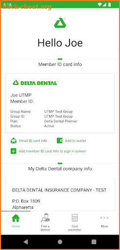 Delta Dental Mobile App screenshot