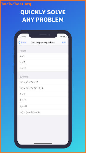 Delta: Math helper screenshot