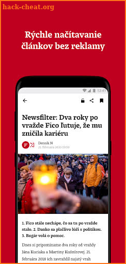 Denník N screenshot