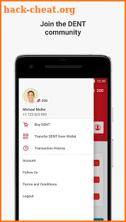 DENT - Send mobile data top-up screenshot