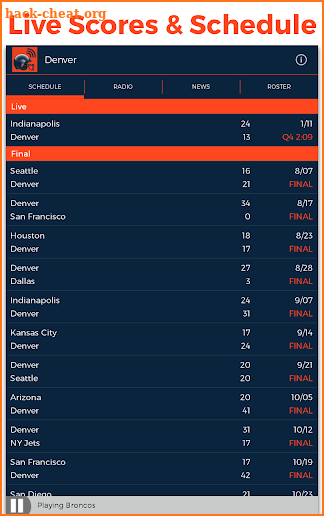 Denver Football Radio screenshot