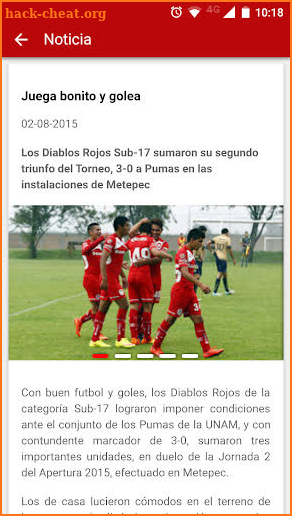 Deportivo Toluca FC screenshot