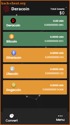 Deracoin screenshot