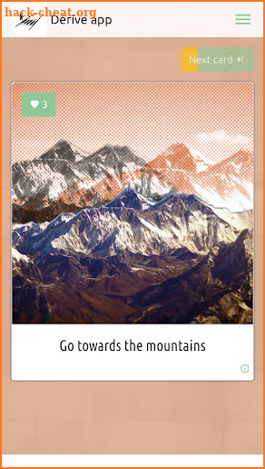 Dérive app screenshot