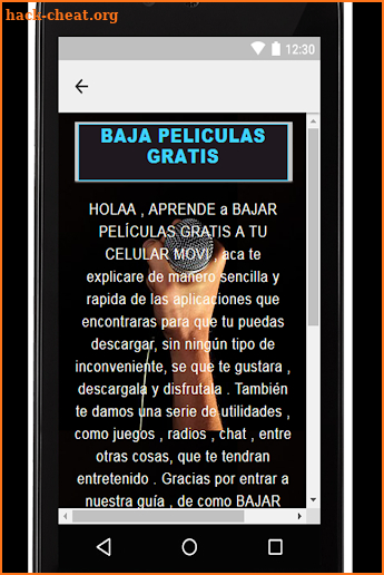 Descargar Películas Gratis A Mi Celular Guia screenshot