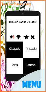 Descendants 2 Piano Tiles screenshot