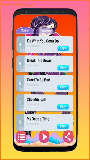 Descendants Piano Tiles 2020 screenshot