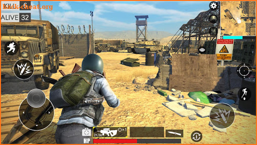 Desert survival shooting game screenshot