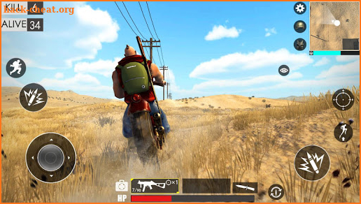 Desert survival shooting game screenshot