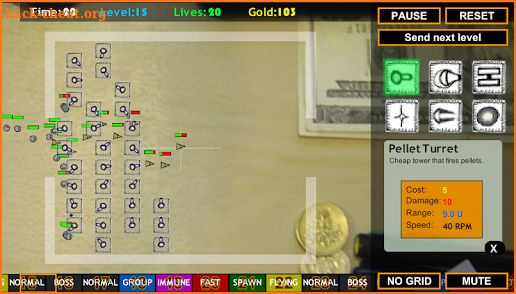 Desktop Tower Defense screenshot