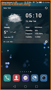 Desktop Weather Clock Widget screenshot