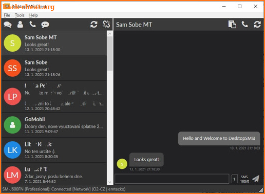 DesktopSMS Lite - Send SMS fro screenshot