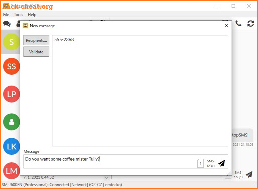 DesktopSMS Lite - Send SMS fro screenshot