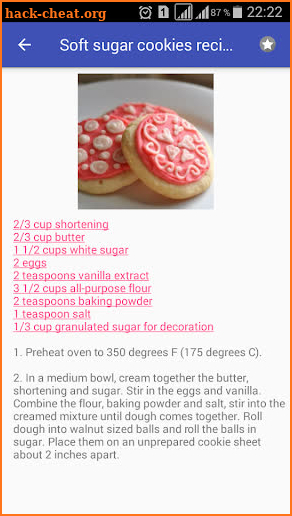 Dessert recipes with photo offline screenshot