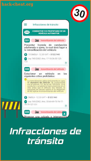 DeTránsito App screenshot