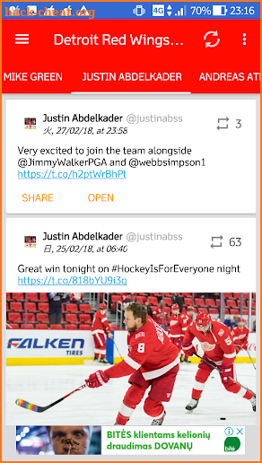 Detroit Red Wings All News screenshot