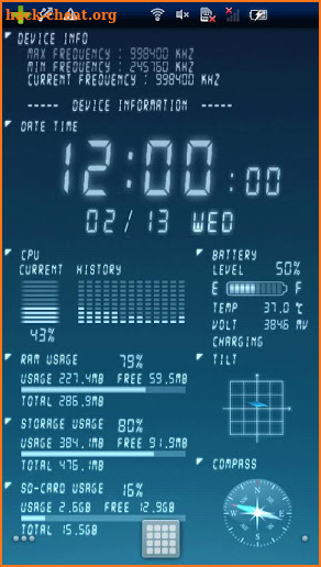 Device Info Ex Live Wallpaper screenshot