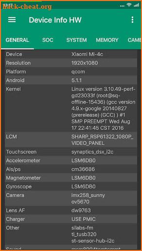 Device Info HW+ screenshot