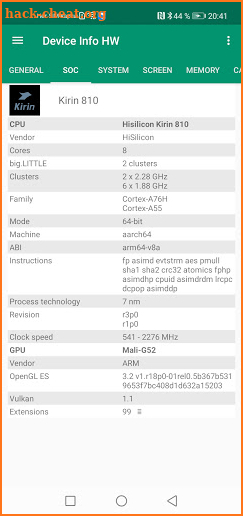 Device Info HW+ screenshot