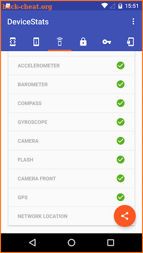 Device Stats screenshot