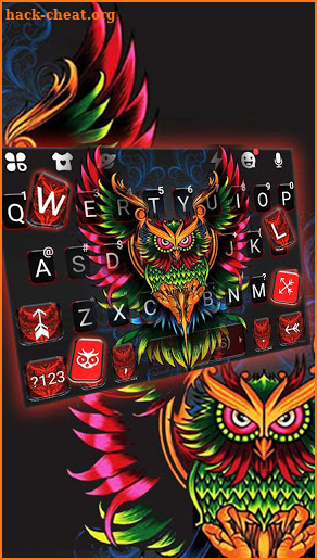 Devil Owl Keyboard Theme screenshot