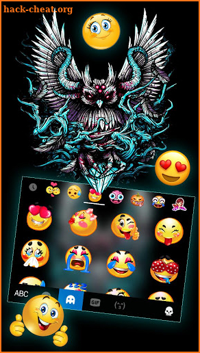 Devil Owl Wings Keyboard Theme screenshot