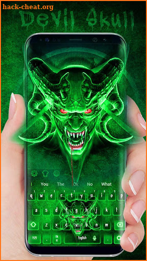 Devil Skull Scary Evil Keyboard Theme screenshot