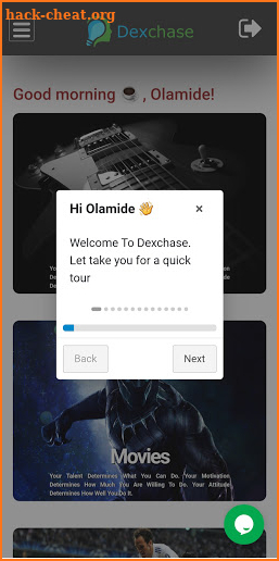 Dexchase screenshot