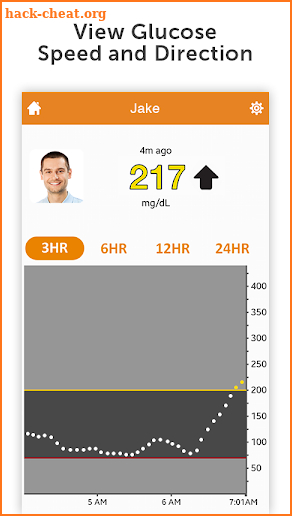 Dexcom Follow screenshot