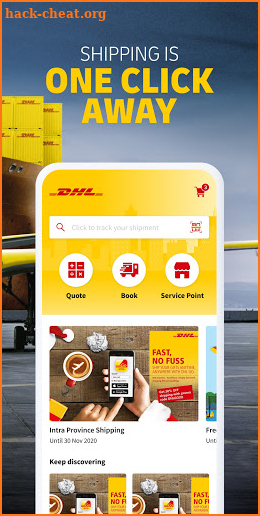 DHL eCommerce screenshot