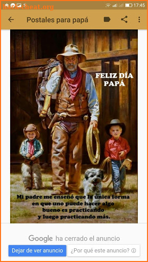 Día del Padre. Frases screenshot