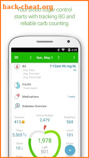 Diabetes & Diet Tracker screenshot