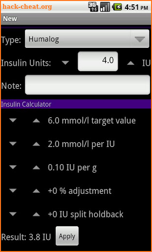 DiaLog: Diabetes Logbook screenshot