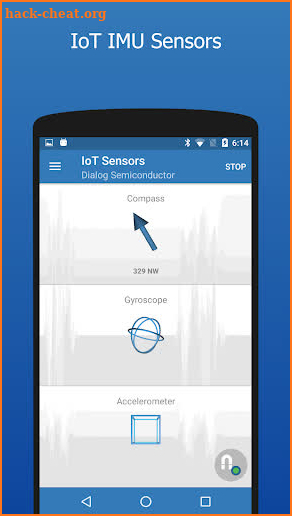 Dialog IoT Sensors screenshot