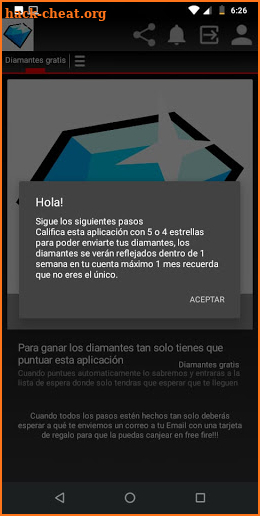 Diamantes gratis screenshot