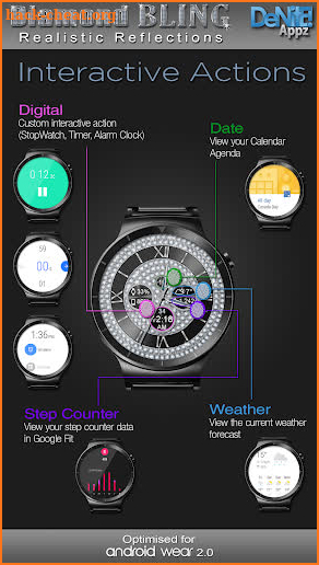 Diamond Bling HD WatchFace Widget & Live Wallpaper screenshot