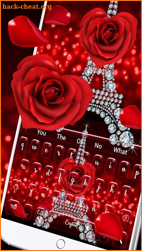 Diamond Eiffel Rose Keyboard screenshot