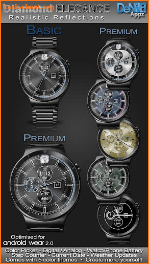 Diamond Elegance HD Watch Face screenshot