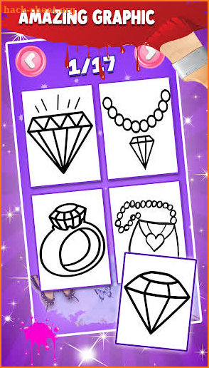 Diamond Glitter Coloring Book For Kids screenshot